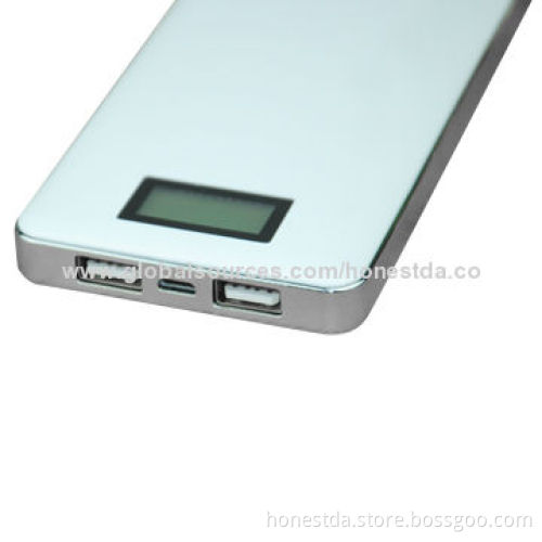 8,000mAh USB Output Power Bank with Super Slim Design and LCD Power Indicator